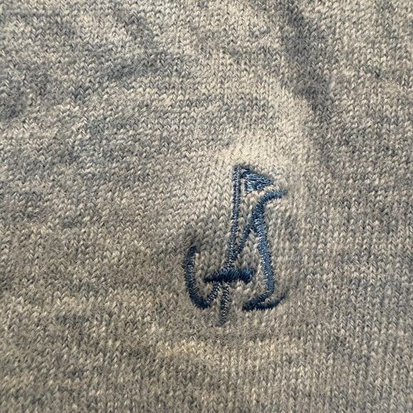 Peter Millar Sweater Vest Men Medium Light Blue Merino Wool Knit V-Neck Classic - Picture 5 of 11